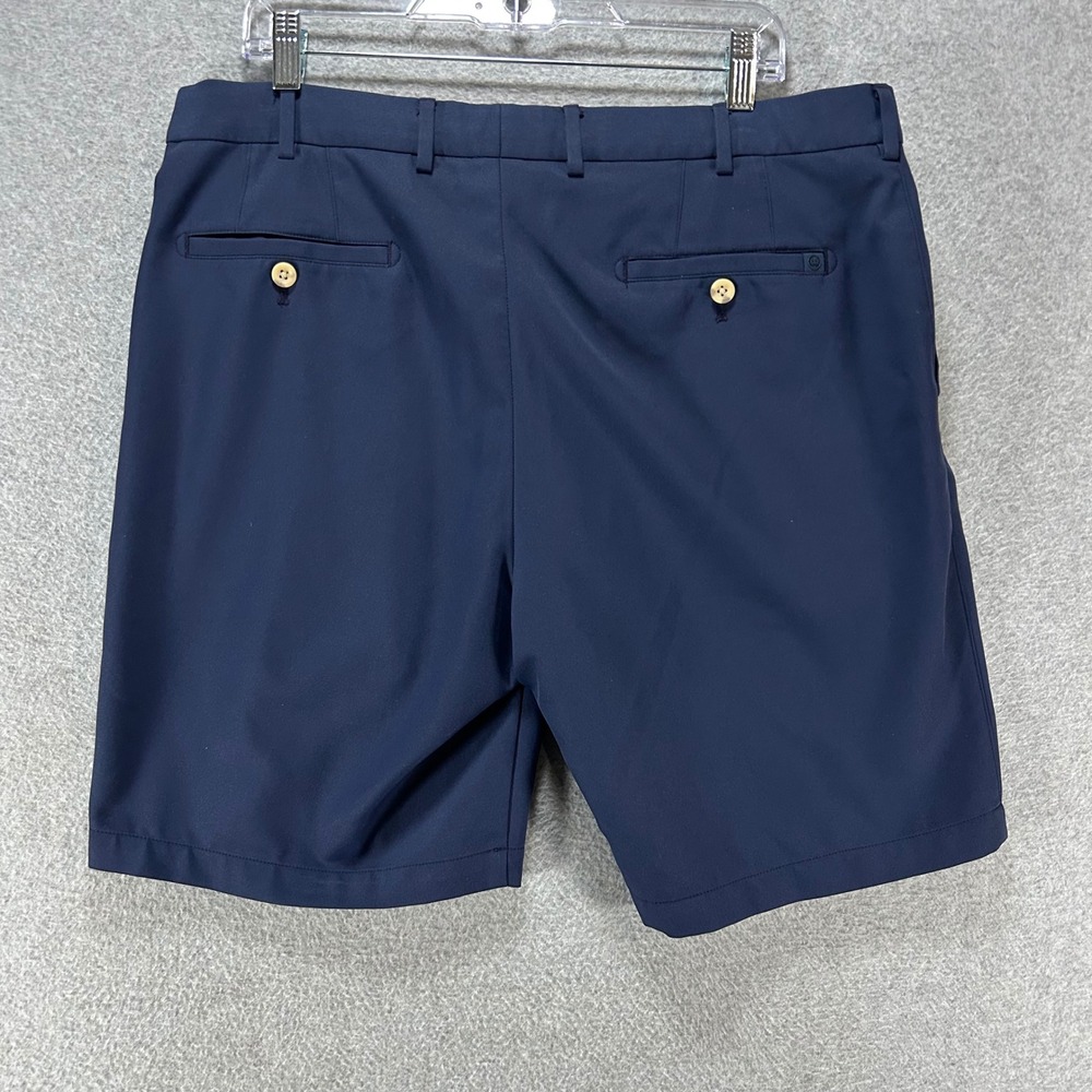 Peter Millar Shorts Golf Performance Mens 36 Navy Blue Preppy Classic - Picture 4 of 10